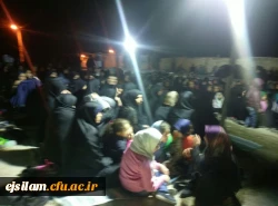 شرکت دانشجو معلمان پردیس امام جعفر صادق(ع) در مراسم معنوی نمایش اسارت حضرت زینب (س) در شام