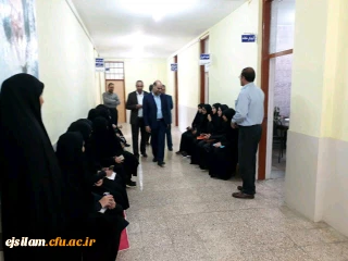 بازدید مهندس بیرانوند مدیر کل آموزش و پرورش استان ایلام از روند مصاحبه داوطلبان و قدر دانی از عوامل مصاحبه
