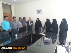 مراسم تجلیل از خدمات صادقانه کارمند بازنشسته  دانشگاه فرهنگیان  استان ایلام پردیس امام جعفر صادق(ع)،جناب آقای عبدالله لطفی نیا