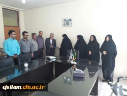 مراسم تجلیل از خدمات صادقانه کارمند بازنشسته  دانشگاه فرهنگیان  استان ایلام پردیس امام جعفر صادق(ع)،جناب آقای عبدالله لطفی نیا