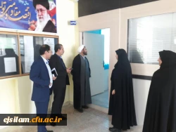 بازدید حجت الاسلام و المسلمین عابدی  معاون فرهنگی و اجتماعی دانشگاه فرهنگیان از پردیس امام جعفر صادق(ع) خواهران ایلام