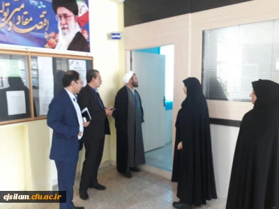 بازدید حجت الاسلام و المسلمین عابدی  معاون فرهنگی و اجتماعی دانشگاه فرهنگیان از پردیس امام جعفر صادق(ع) خواهران ایلام
