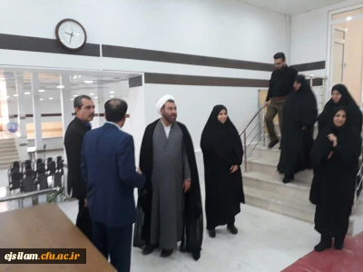 بازدید حجت الاسلام و المسلمین عابدی  معاون فرهنگی و اجتماعی دانشگاه فرهنگیان از پردیس امام جعفر صادق(ع) خواهران ایلام