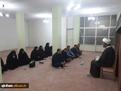برگزاری مراسم عزاداری سید و سالار شهیدان با حضور مسئولین مدیریت امور پردیس های دانشگاه فرهنگیان استان ایلام ،اساتید ، دانشجویان و کارکنان پردیس امام جعفر صادق(ع) در نمازخانه پردیس