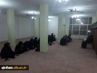 برگزاری مراسم عزاداری سید و سالار شهیدان با حضور مسئولین مدیریت امور پردیس های دانشگاه فرهنگیان استان ایلام ،اساتید ، دانشجویان و کارکنان پردیس امام جعفر صادق(ع) در نمازخانه پردیس