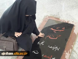 برگزاری مراسم معنوی زیارت عاشورا همراه با غبار روبی مزار شهدای گمنام