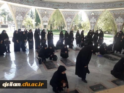 برگزاری مراسم معنوی زیارت عاشورا همراه با غبار روبی مزار شهدای گمنام