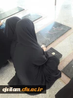 برگزاری مراسم معنوی زیارت عاشورا همراه با غبار روبی مزار شهدای گمنام