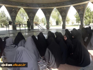 برگزاری مراسم معنوی زیارت عاشورا همراه با غبار روبی مزار شهدای گمنام