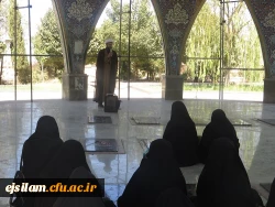 حضور  اساتید ،دانشجویان ،کارکنان پردیس امام جعفر صادق (ع) بر سر مزار شهدای گمنام دفاع مقدس
