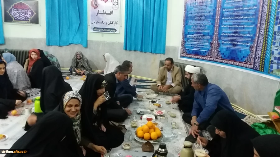 برگزاری مراسم افطاری در سرای دانشجویی پردیس امام جعفر صادق(ع)