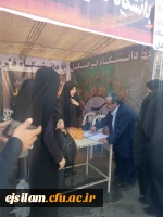 حضور مشاور معاون وزیر بهداشت از موکب دانشگاه فرهنگیان در میدان قرآن 