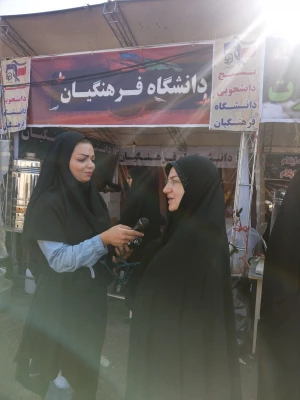 حضور مشاوران و مدیران دانشگاه فرهنگیان در موکب میدان قرآن دانشگاه فرهنگیان ایلام