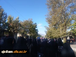 حضور دانشجومعلمان و کارکنان پردیس امام جعفر صادق(ع) در راهپیمایی حمایت از فرمایشات مقام معظم رهبری 