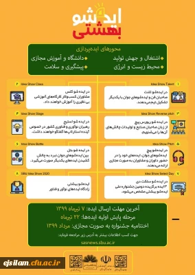 برگزاری دومین جشنواره ملی ایده شو بهشتی به صورت مجازی 
