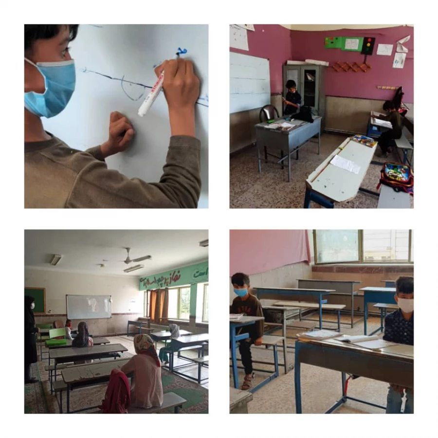 حرکت جهادی تدریس به دانش آموزان روستاها و محله های محروم شهرستان ایلام 