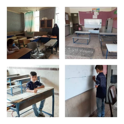 حرکت جهادی تدریس به دانش آموزان روستاها و محله های محروم شهرستان ایلام 