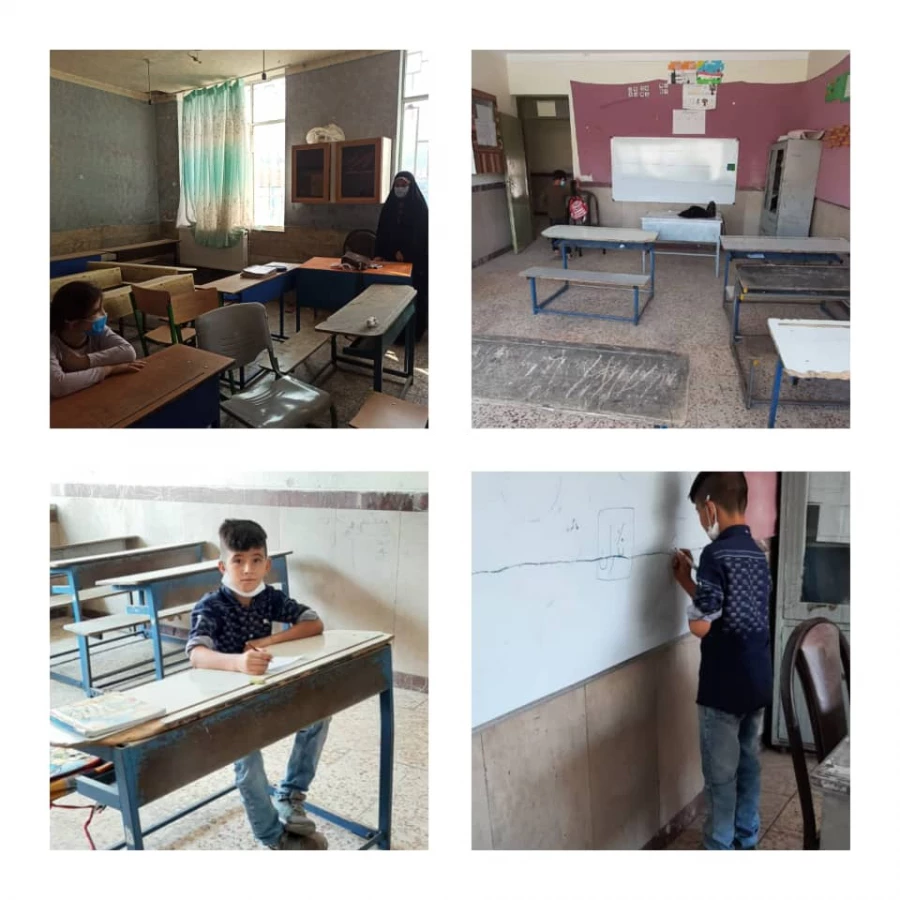 حرکت جهادی تدریس به دانش آموزان روستاها و محله های محروم شهرستان ایلام 