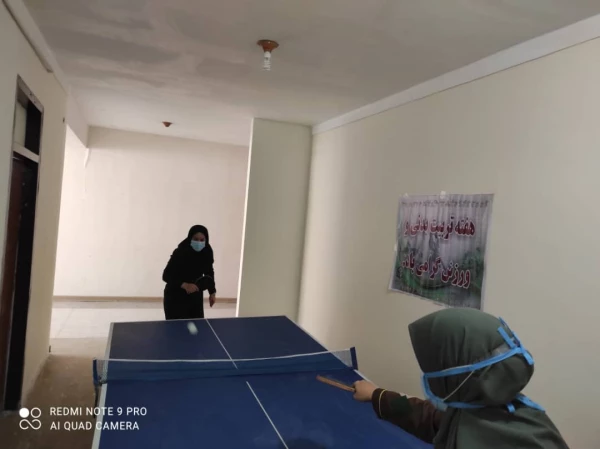 برگزاری مسابقه وزرشی دارت و تنیس روی میز به مناسبت هفته تربیت بدنی