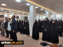 حضور خادمین رضوی همراه با پرچم سبز و متبرک امام رضا (ع) و برپایی جشن میلاد امام رضا (ع) در پردیس امام جعفر صادق(ع) 2