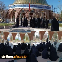 حضور اساتید، کارکنان و دانشجومعلمان پردیس امام جعفرصادق(ع) در گلزار شهدای بهشت رضا به مناسبت شهادت حضرت زهرا (س) 4