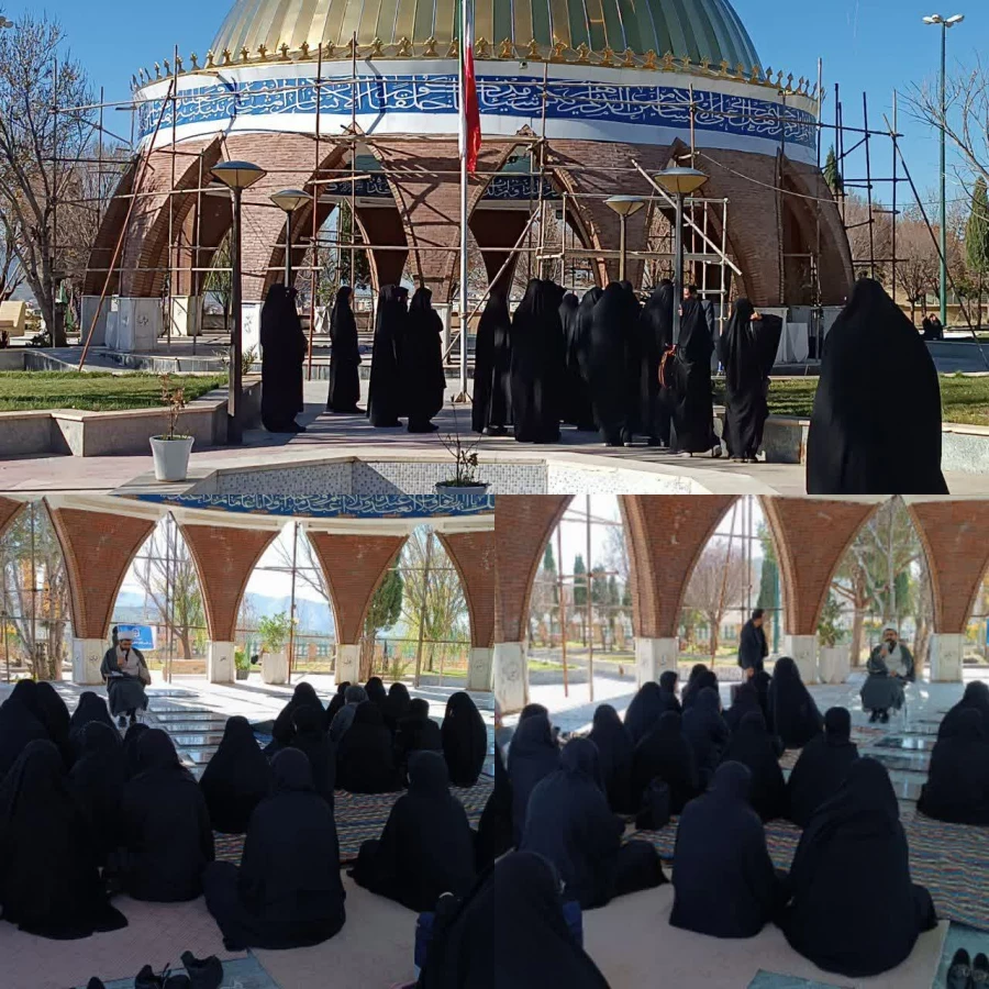 حضور اساتید، کارکنان و دانشجومعلمان پردیس امام جعفرصادق(ع) در گلزار شهدای بهشت رضا به مناسبت شهادت حضرت زهرا (س) 4