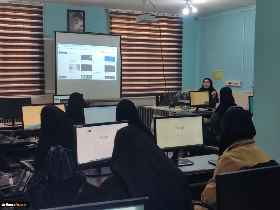 کارگاه کارکرد هوش مصنوعی در پژوهش برای دانشجویان دختر در پردیس امام جعفر صادق (ع) برگزار شد 2