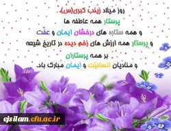 سالروز ولادت حضرت زینب (س) و روز پرستار گرامی باد. 2